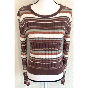 RVCA NWOT purple white green sweater extra small